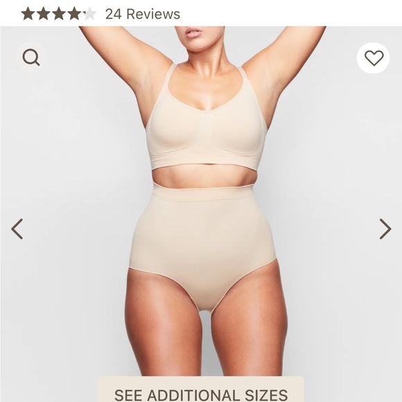 SKIMS NEW IN BOX 
Shaping Underwear
MID WAIST BRIEF IN SIZE MEDIUM COLOR CLAY - Picture 3 of 5